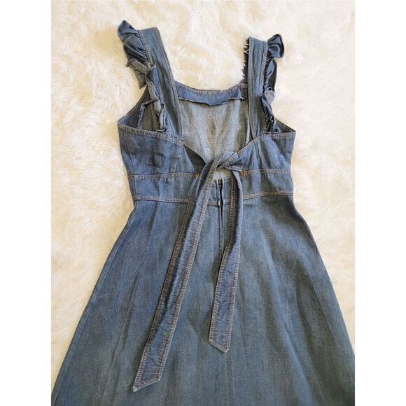 Vintage French Denim Dress - Picture 5 of 11